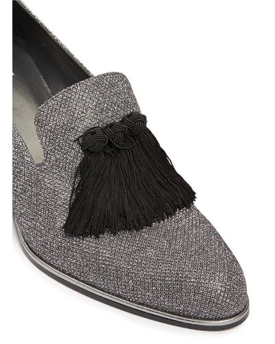 stuart weitzman razmataz tassel heeled loafer